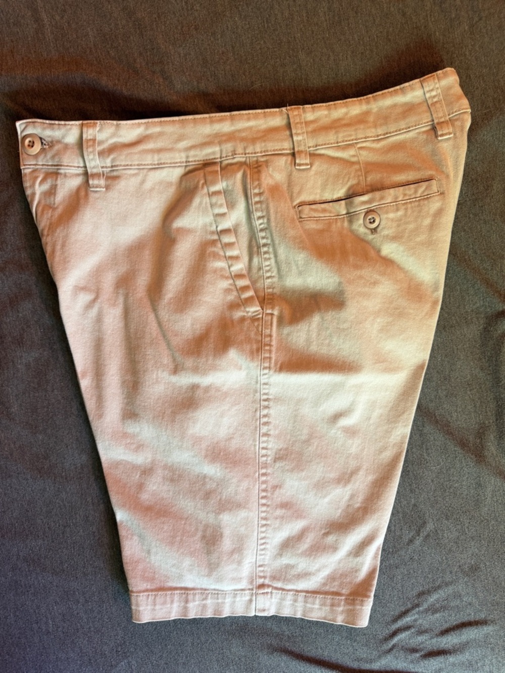 Men's Casual light gray Cotton Shorts - Picture 5 of 7